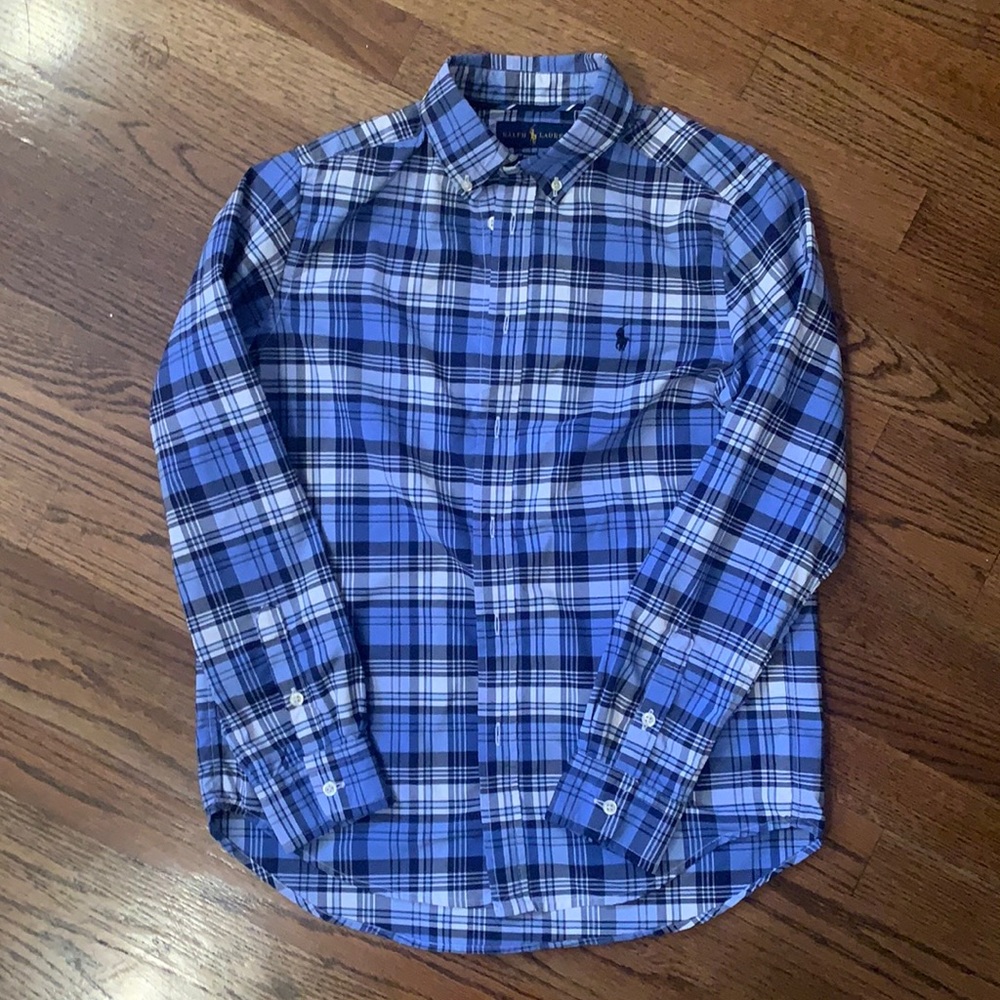 Ralph Lauren button down. Boys size L (14-16)